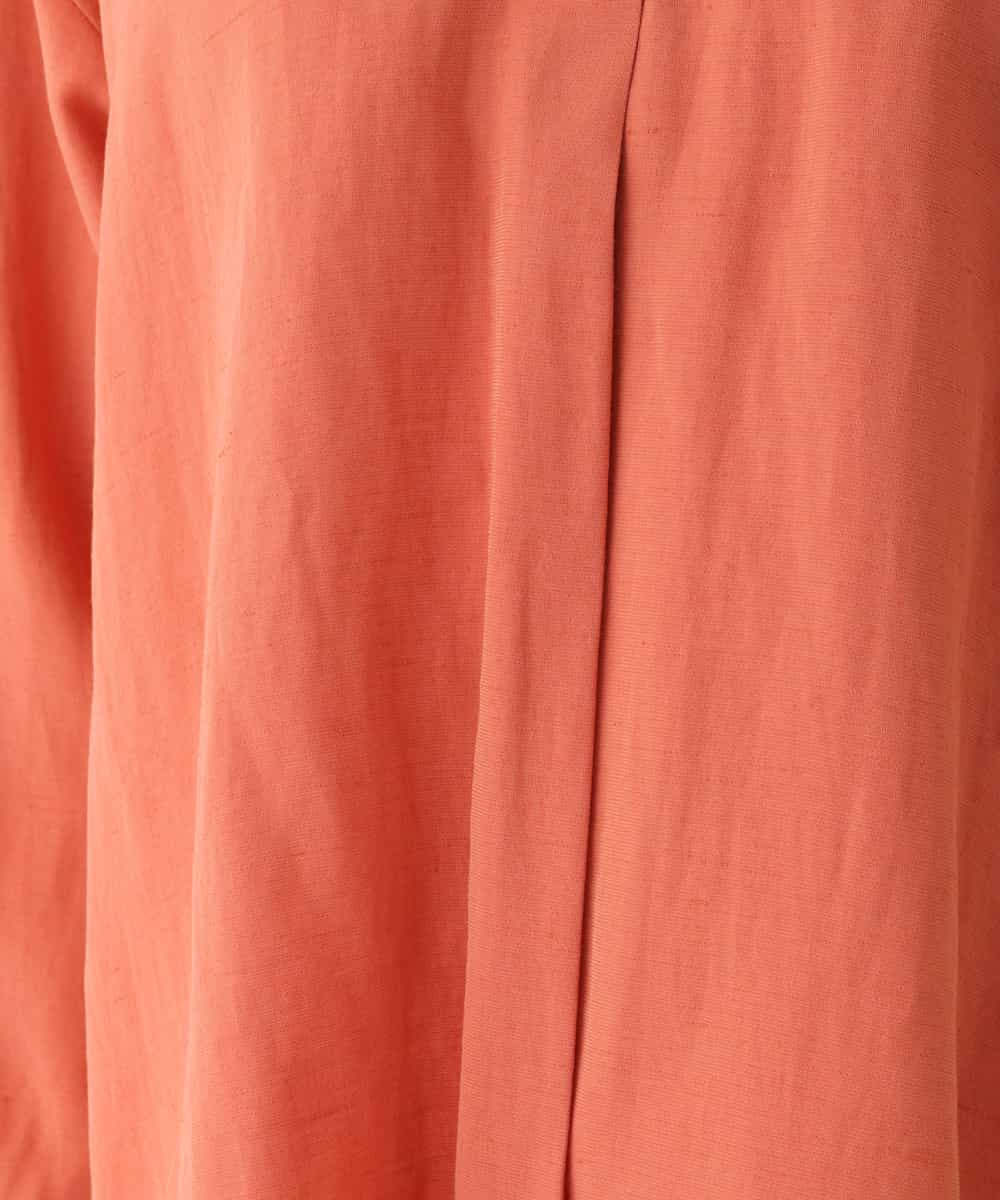 RBBGT01240 HIROKO BIS(ヒロコ ビス) 【洗濯機で洗える】ドライタッチタックデザインシャツ オレンジ