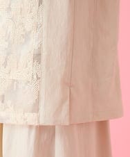 RBBHE01290 HIROKO BIS(ヒロコ ビス) オーガンジー刺繍デザインジレ /洗える ベージュ