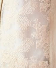 RBBHE01290 HIROKO BIS(ヒロコ ビス) オーガンジー刺繍デザインジレ /洗える ベージュ