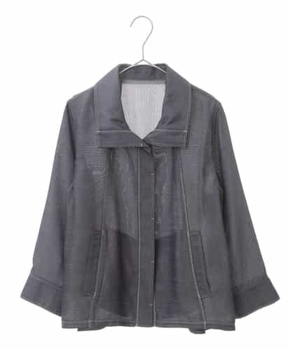 RBBHJ10260 HIROKO BIS 【洗濯機で洗える】カチオンシャンブレージャケット