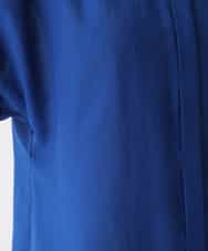 RBBHS10210 HIROKO BIS(ヒロコ ビス) 【洗濯機で洗える】イレギュラーヘムバンドカラーシャツ ブルー