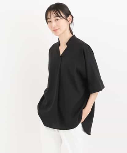RBBIT10180 HIROKO BIS 【洗濯機で洗える】リネンライクワイドシルエットブラウス