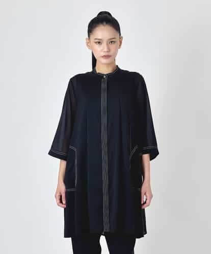 RBBJD13290 HIROKO BIS ステッチデザインシアーチュニックブラウス