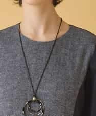 RBEAB41460 HIROKO BIS(ヒロコ ビス) ファンシーヘリンボーンドッキングワンピース ネイビー