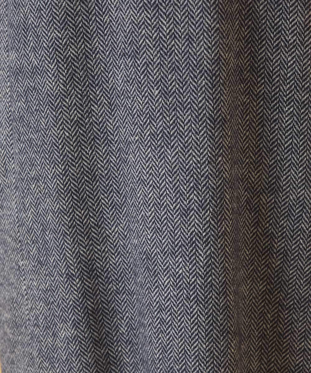 RBEAB41460 HIROKO BIS(ヒロコ ビス) ファンシーヘリンボーンドッキングワンピース ネイビー