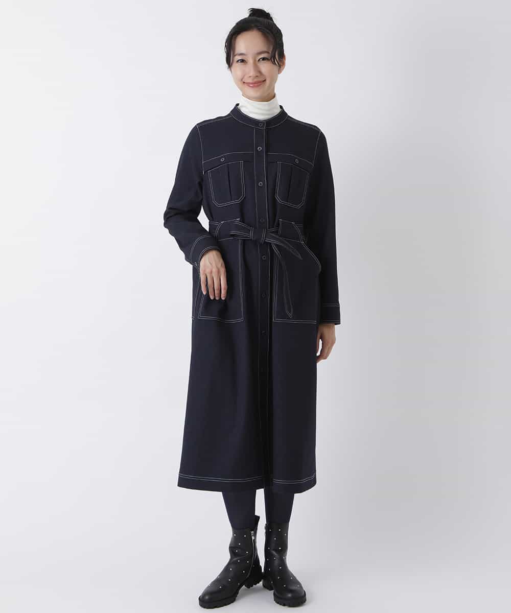 洗濯機で洗える フランネルシャツワンピース ワンピース Hiroko Bis ヒロコ ビス イトキンオンラインストア