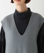 RBEAV02430 HIROKO BIS(ヒロコ ビス) ウールリバージャンパースカート グレー