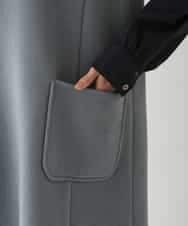 RBEAV02430 HIROKO BIS(ヒロコ ビス) ウールリバージャンパースカート グレー