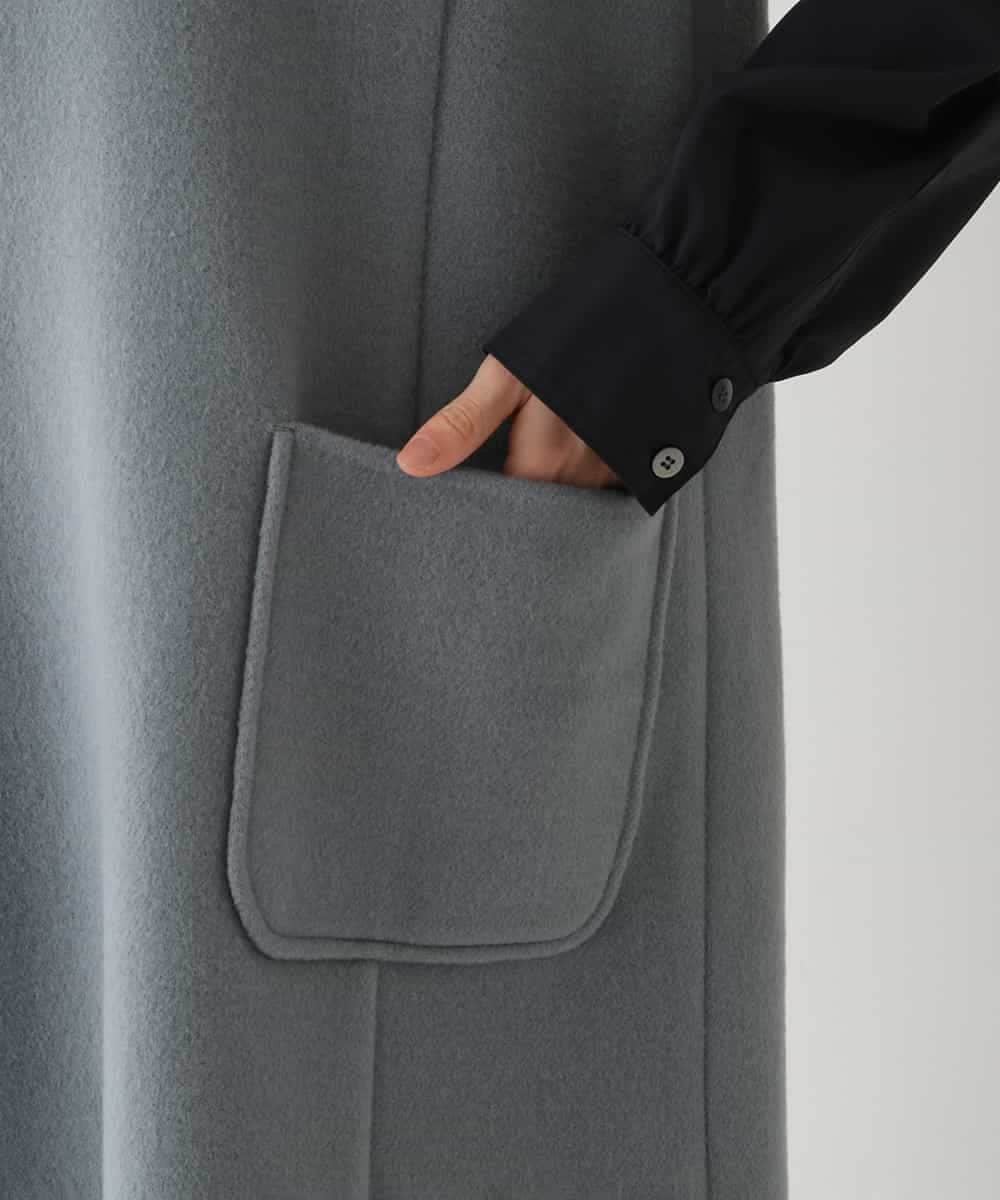 RBEAV02430 HIROKO BIS(ヒロコ ビス) ウールリバージャンパースカート グレー