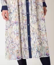 RBEDD07490 HIROKO BIS(ヒロコ ビス) 【先行予約】アイリスモチーフタックワンピース アイボリー