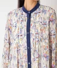 RBEDD07490 HIROKO BIS(ヒロコ ビス) 【先行予約】アイリスモチーフタックワンピース アイボリー