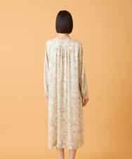 RBEED56490 HIROKO BIS(ヒロコ ビス) ボタニカルモチーフピンタックドレス アイボリー