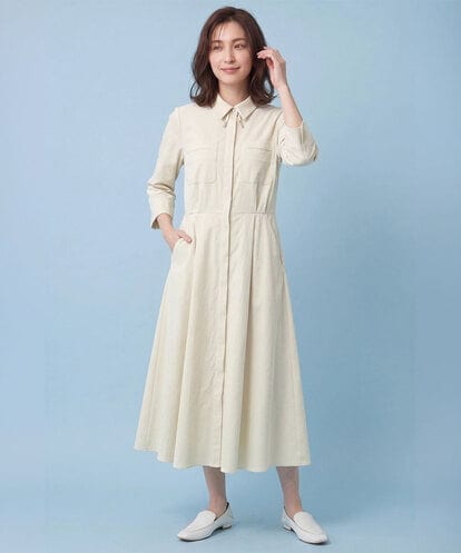RBEFW07370  パッチポケットデザインワンピース /洗える