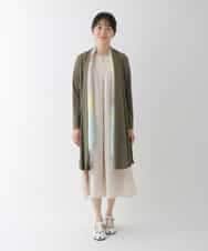 RBEGT03360 HIROKO BIS(ヒロコ ビス) 【洗濯機で洗える】ドライタッチAラインワンピース ベージュ