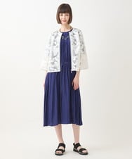 RBEHA20430 HIROKO BIS(ヒロコ ビス) 【先行予約】タックデザインワンピース ネイビー