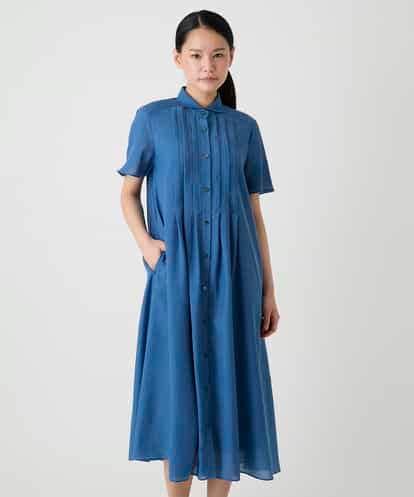 RBEHE21360 HIROKO BIS タックデザインシャツワンピース