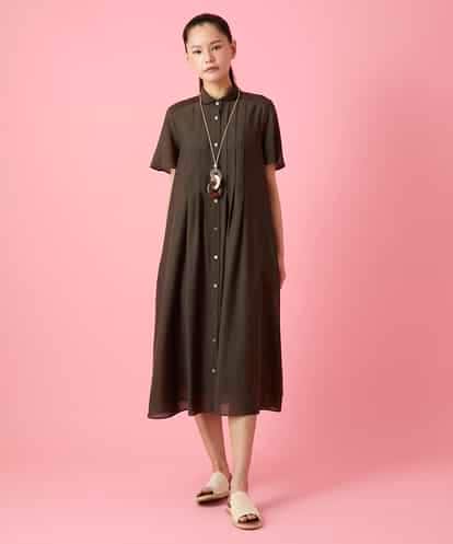 RBEHE21360 HIROKO BIS タックデザインシャツワンピース