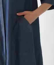 RBEJB02360 HIROKO BIS(ヒロコ ビス) ステッチポイントデニムワンピース ネイビー