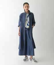 RBEJB02360 HIROKO BIS(ヒロコ ビス) ステッチポイントデニムワンピース ネイビー