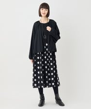 RBELB42490 HIROKO BIS(ヒロコ ビス) ドット柄カットジャカードワンピース ブラック