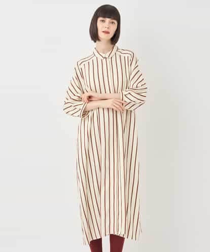 RBELB50460 HIROKO BIS ストライプシャツワンピース