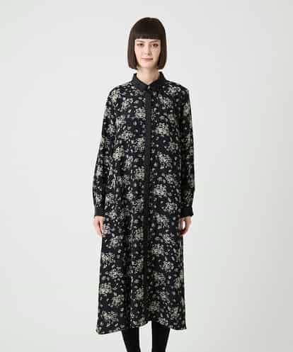 RBELE30490 HIROKO BIS 小付きフラワー柄シャツワンピース