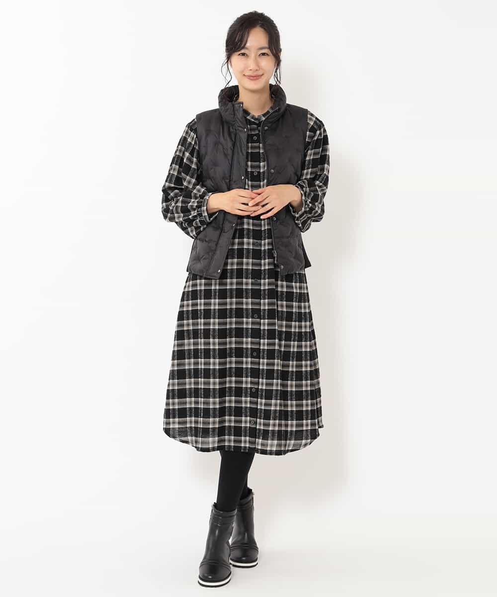 Hiroko Bis ヒロコ ビス 先染めウールチェックワンピース イトキンオンラインストア