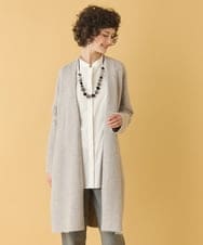 RBFAA20430 HIROKO BIS(ヒロコ ビス) ヘアリーロングニットカーディガン グレー