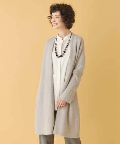 RBFAA20430 HIROKO BIS ヘアリーロングニットカーディガン