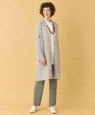 RBFAA20430 HIROKO BIS(ヒロコ ビス) ヘアリーロングニットカーディガン グレー