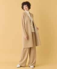 RBFAA20430 HIROKO BIS(ヒロコ ビス) ヘアリーロングニットカーディガン グレー