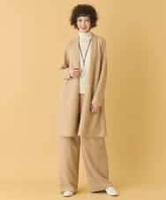 RBFAA20430 HIROKO BIS(ヒロコ ビス) ヘアリーロングニットカーディガン グレー