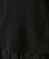 RBFAD31360 HIROKO BIS(ヒロコ ビス) 異素材ジョイントニットプルオーバー ブラック