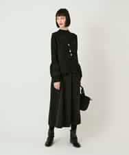 RBFAD31360 HIROKO BIS(ヒロコ ビス) 異素材ジョイントニットプルオーバー ブラック