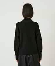 RBFAE45360 HIROKO BIS(ヒロコ ビス) スタッズアクセントニットカーディガン ブラック