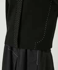 RBFAE45360 HIROKO BIS(ヒロコ ビス) スタッズアクセントニットカーディガン ブラック