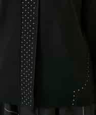 RBFAE45360 HIROKO BIS(ヒロコ ビス) スタッズアクセントニットカーディガン ブラック