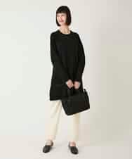 RBFAE46390 HIROKO BIS(ヒロコ ビス) スタッズアクセントニットチュニック ブラック