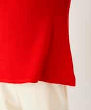 RBFAE47230 HIROKO BIS(ヒロコ ビス) リブネックデザインウールニットプルオーバー レッド