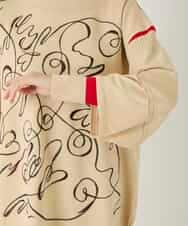 RBFAE50330 HIROKO BIS(ヒロコ ビス) ニュアンス刺繍アクセントニットプルオーバー ベージュ