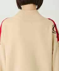 RBFAE50330 HIROKO BIS(ヒロコ ビス) ニュアンス刺繍アクセントニットプルオーバー ベージュ