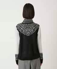 RBFAE55290 HIROKO BIS(ヒロコ ビス) チェックアクセントタートルネックニット ブラック
