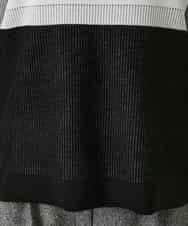 RBFAE55290 HIROKO BIS(ヒロコ ビス) チェックアクセントタートルネックニット ブラック