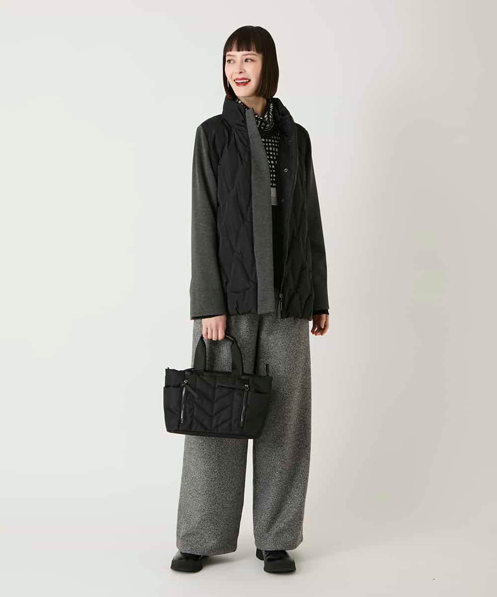 RBFAE55290 HIROKO BIS(ヒロコ ビス) チェックアクセントタートルネックニット ブラック