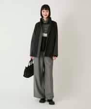 RBFAE55290 HIROKO BIS(ヒロコ ビス) チェックアクセントタートルネックニット ブラック