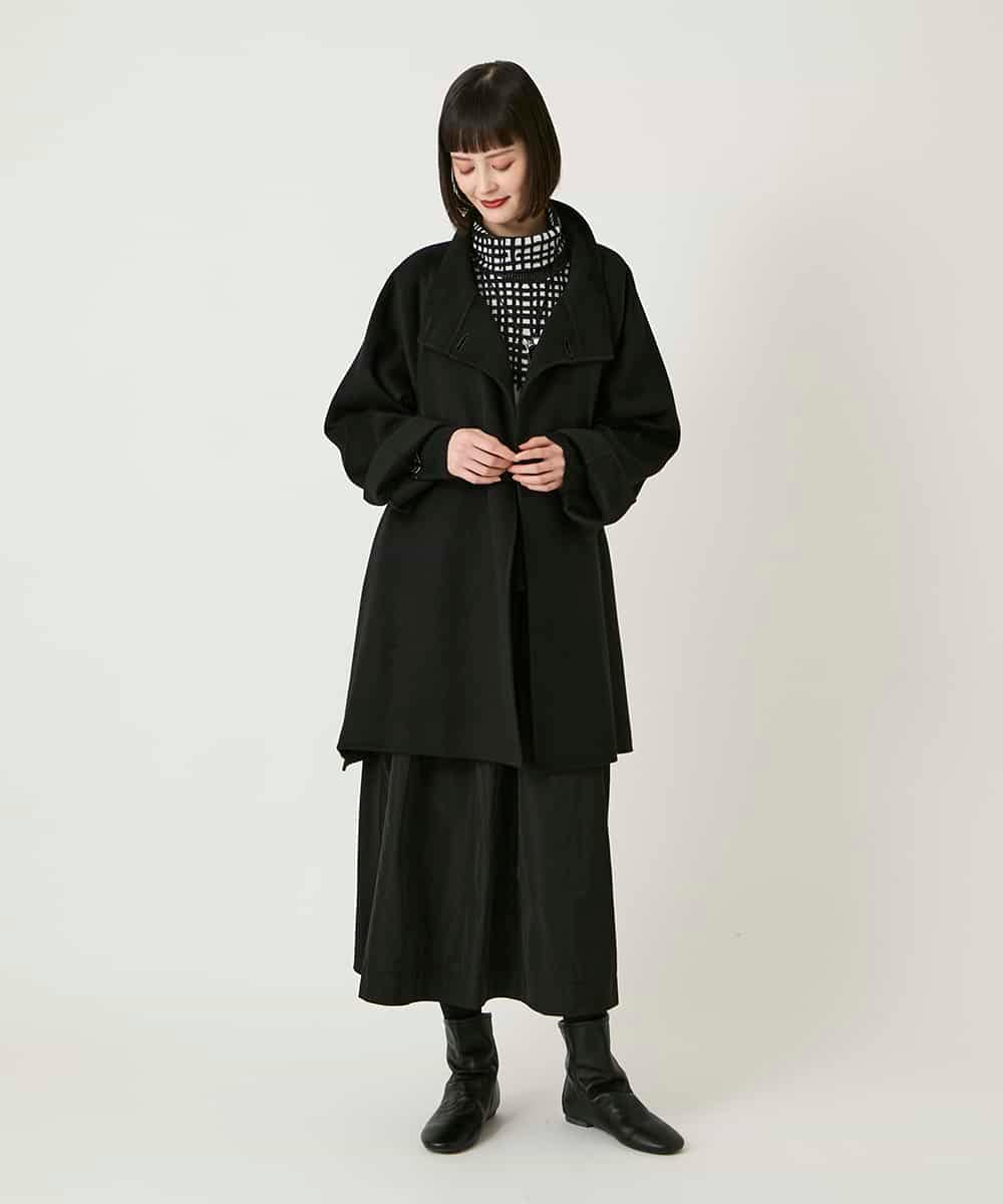 RBFAE55290 HIROKO BIS(ヒロコ ビス) チェックアクセントタートルネックニット ブラック