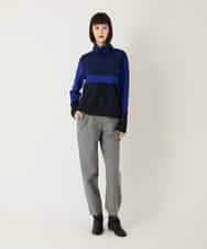 RBFAE55290 HIROKO BIS(ヒロコ ビス) チェックアクセントタートルネックニット ブラック