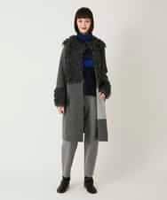 RBFAE55290 HIROKO BIS(ヒロコ ビス) チェックアクセントタートルネックニット ブラック