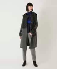 RBFAE55290 HIROKO BIS(ヒロコ ビス) チェックアクセントタートルネックニット ブラック