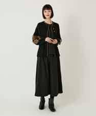 RBFAE56460 HIROKO BIS(ヒロコ ビス) ペイズリー刺繍ニットカーディガン アイボリー